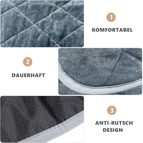 Norhogo thermo matte tiere, wärmekissen hund, wärmekissen kleintiere, katzenhöhle warm, wärmedecke hasenstall, selbstheizende decke, wärmematte katze für Katze Welpen Reise Camping, 40x50cm Marineblau