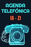  Agenda Telefónica A-Z: Vintage - Libreta de direcciones con 104 páginas - más de 400 contactos en ordenación alfabética letra A a la letra Z en Tamaño ... y direcciones de correo electrónico e-m