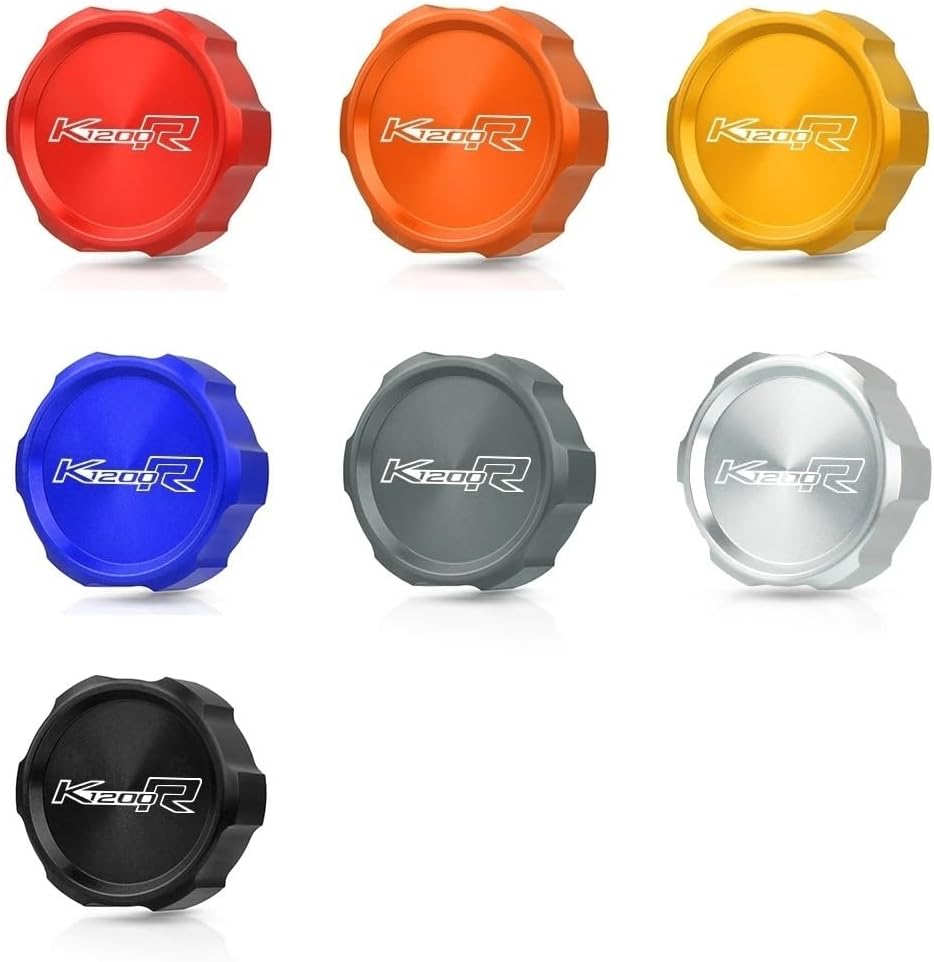Brake Fluid Reservoir Cover FOR K 1200 R Motorcycle CNC Rear Brake Master Cylinder Reservoir Cover Cap For K1200R 2004-2009.K1200 Sport 2005-2008 2006