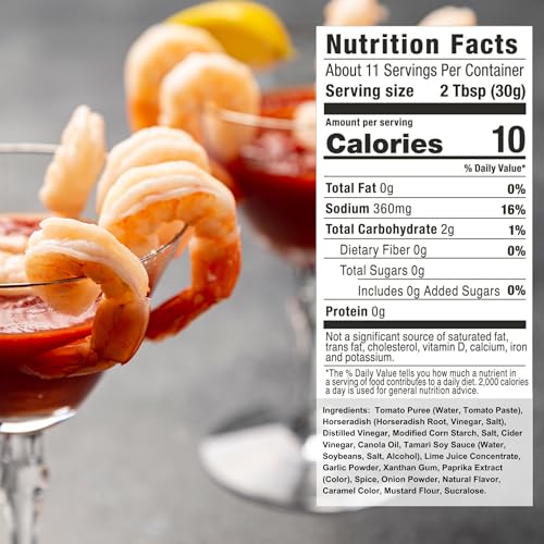 G Hughes Sugar Free, Shrimp Dipping Sauce - Shrimp Sauce, Great Tasting Healthy Sauce, Shrimp Cocktail Sauce, No High Fructose Corn Syrup, Gluten Free - 12 Oz (1-Pack)