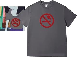 [SENDENG] マーセリン アニメ Tシャツ 半袖 ノースリーブ 夏 春 スポーツ 同型 記念 綿 カジュアル 日常服 周辺 コスチューム道具 誕生日プレゼント コレクション ファッション 人気 ゲーム 変装 仮装 日常帯 男女共通 (L)