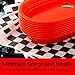 Retro Style Red Fast Food Basket (12Pk) and Black Checkered Deli Liner (120Pk). Classic 11 In Deli Baskets Are Microwavable and Dishwasher Safe. Disposable Deli Paper Squares for Easy Cleanup