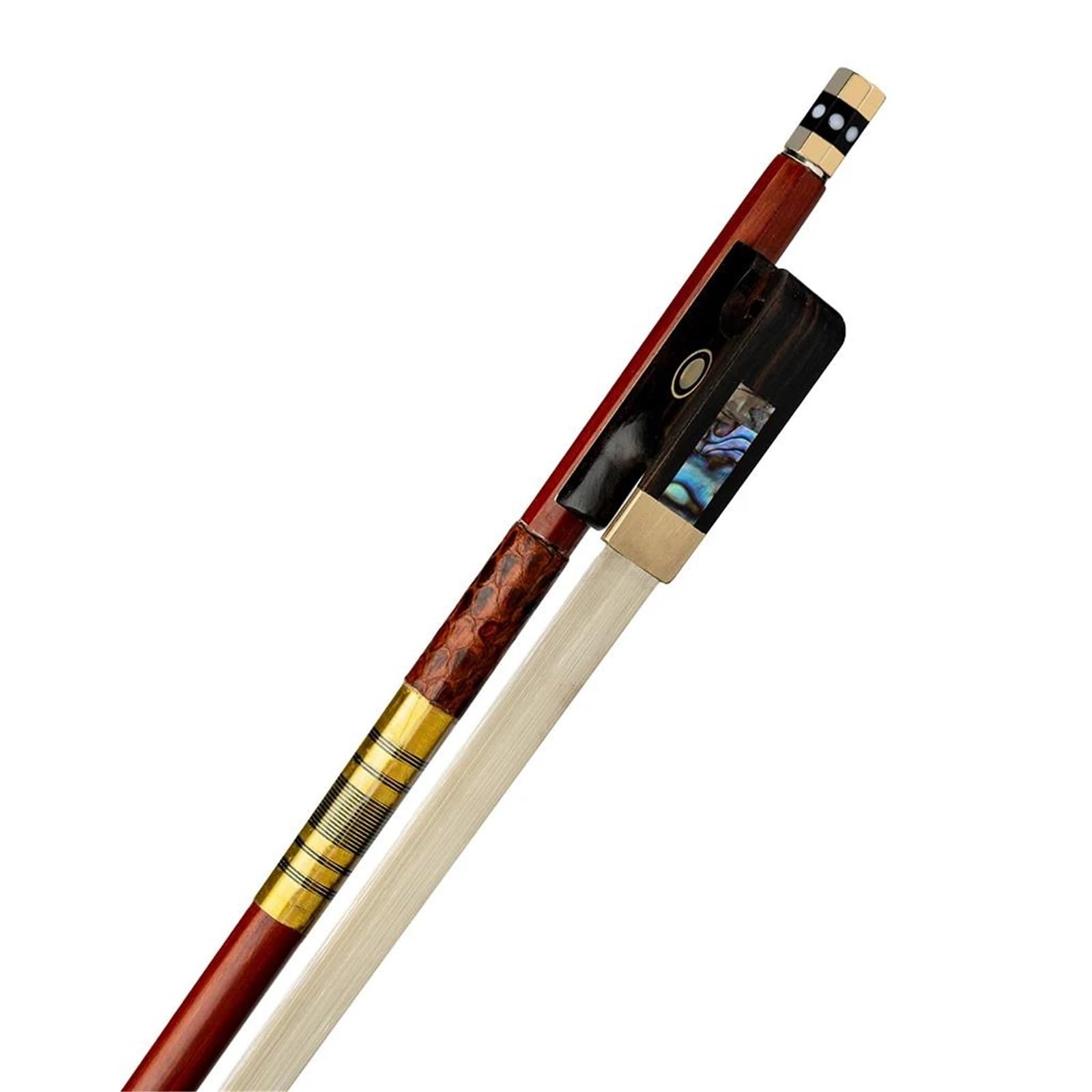 Musikliebhaber Geigenbogen 4/4 3/4 1/2 Violinbogen Aus Brasilianischem Holz Natürliches Pferdehaar Musikinstrumente Zubehör(1/2)
