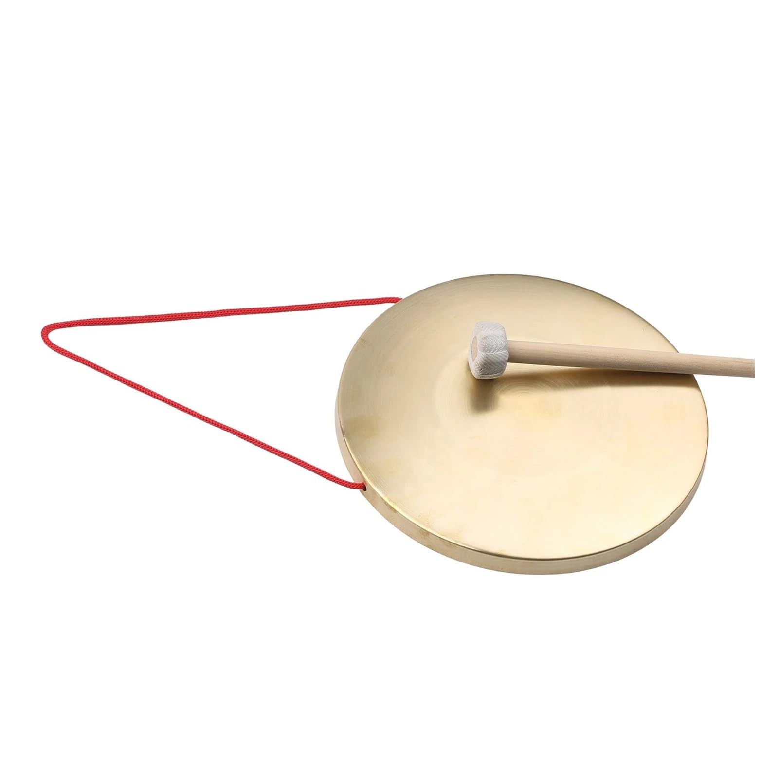 Platillos de Mano Platillos de Gong mano 15cm, instrumentos percusión cobre y latón con martillo juego redondo