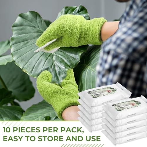 Paquete de 8 toallitas limpiadoras para plantas con guantes miniatura 6