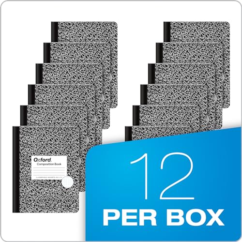 Tops Notebooks, Composition Book, Quad Ruled, 4 Squares per Inch, 9.75 x 7.5 Inches, 80 Sheets, Black Marble Cover, 12-Pack, Graph Paper for Math, Science, and Class Notes by Tops - Image 6