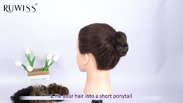 Amazon.com : RUWISS Large Messy Bun Hair Piece with Claw  display picture 3