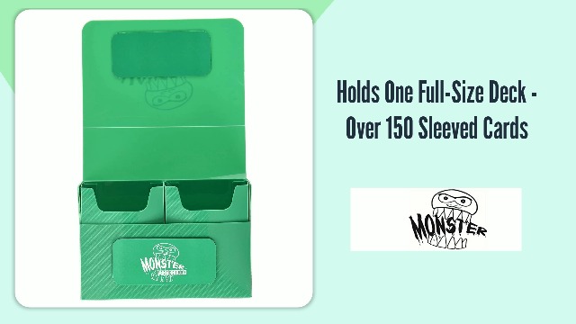Amazon.com: Monster Protectors Magnetic Double Deck Box- Green, Holds 150  TCG Cards, Self-Locking Closure- Compatible with Pokémon, MTG Magic: The  Gathering, & Yu-Gi-Oh