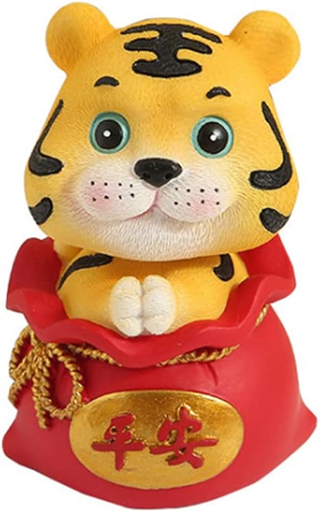 Amazon Winomo 干支 置物 寅 虎 22年 かわいい 平安 樹脂 動物 縁起がいい 迎春飾り 正月飾り 玄関 部屋装飾 置物 オブジェ オンライン通販