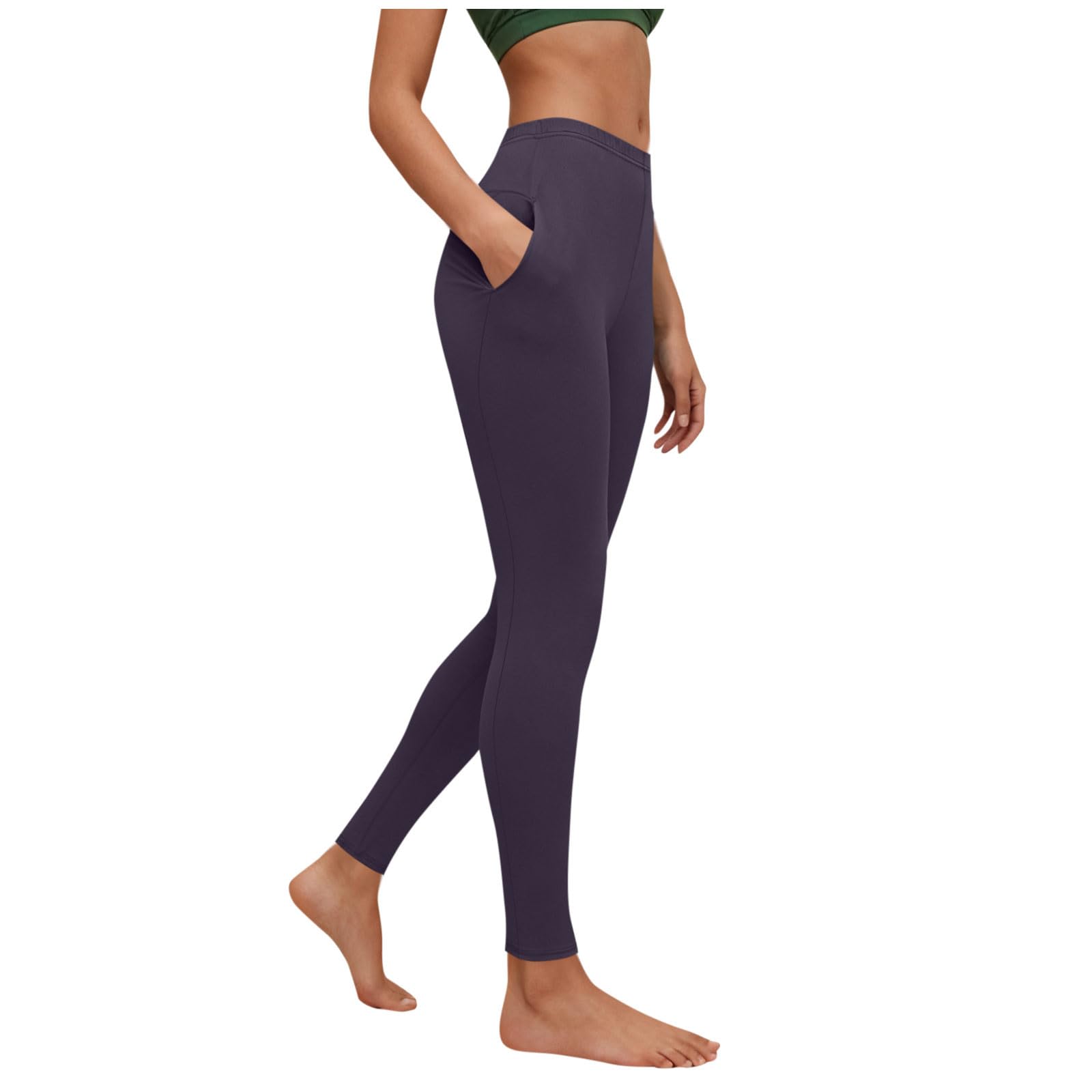 Yoga Pants for Women High Waisted Leggings Tummy Control Workout Legging Hip Lift Activewear Stretch Pant with Pocket