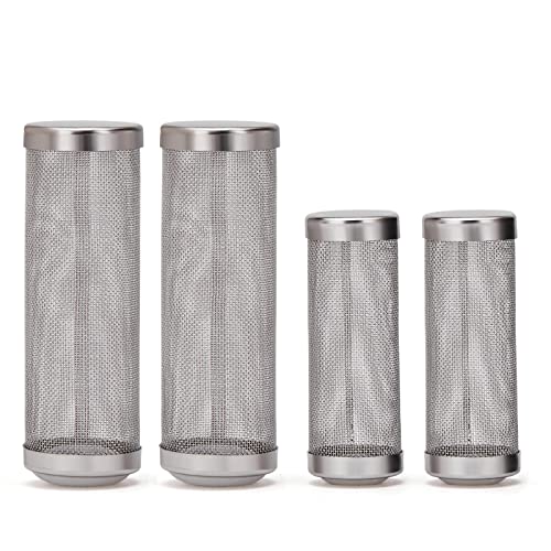 Xcrui 4 Pcs 12Mm/16Mm Stainless Steel Aquarium Filter Intake Guard Mesh Cover,Fish Tank Filter Guard For Breeding Fish Shrimp Tank #TOP5