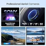 Holy Stone HS900 Drones for Adults with Camera 4K; 3 Axis Brushless Gimbal Drone 249g with 20000Ft Range, Visual Tracking, 4K/30FPS Video, 48MP Photo,GPS Smart Return, Travel Essentials Lightweight