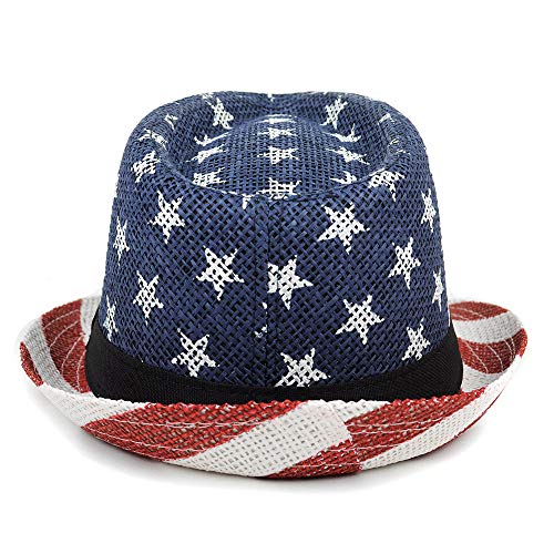 Westend American Flag - Independence Day, 4Th Of July Fedora For Men And Women (Stars And Stripes) #TOP5