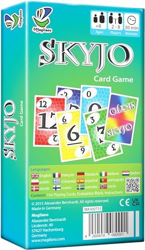 magilano SKYJO, Fun Card Game for Young and Least Young, Fun Game Parties in The Circle of Friends and Family. - 1