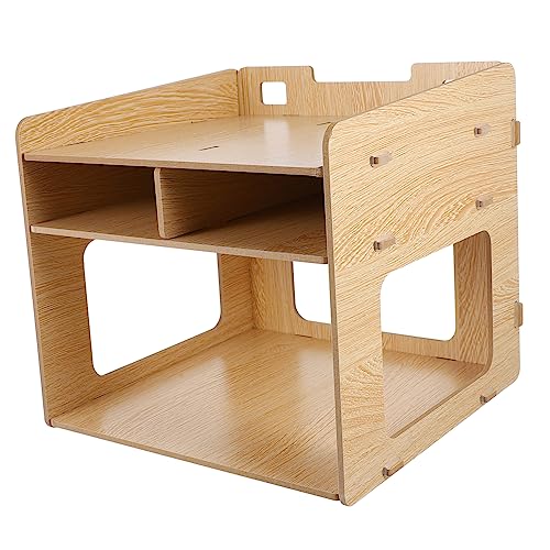 Stand per Stampante Organizer Scrivania Multifunzionale per Ufficio per Documenti e Materiali Cancelleria