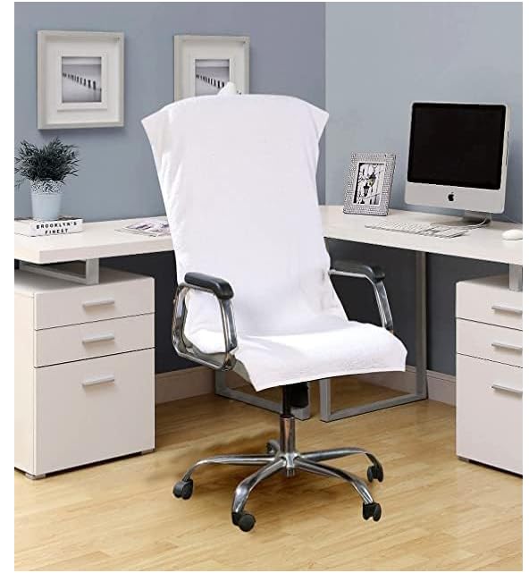 cottontail Cotton Solid Luxury Premium Super Soft Office Chair Towel with Tie Knot 500 GSM - (Pack of 1, White)(30 X 60 in Inches)-image-12