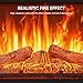 DWVO 23 Inches Electric Fireplace Insert, Recessed Fireplace Heater with Remote Control, Adjustable Temperature, 6H Timer, Adjustable Flame Brightness, 120V 1400W, Firewood