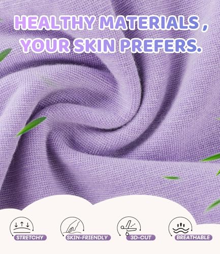 BAMBOO COOL Teen Girls Seamless Underwear Soft Stretchy Tagless Panties Moisture-Wicking Breathable Briefs 7-16 Years 6 Pack2