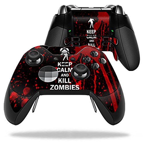Película MightySkins compatível com controle Microsoft Xbox One Elite – Kill Zombies | Capa protetor
