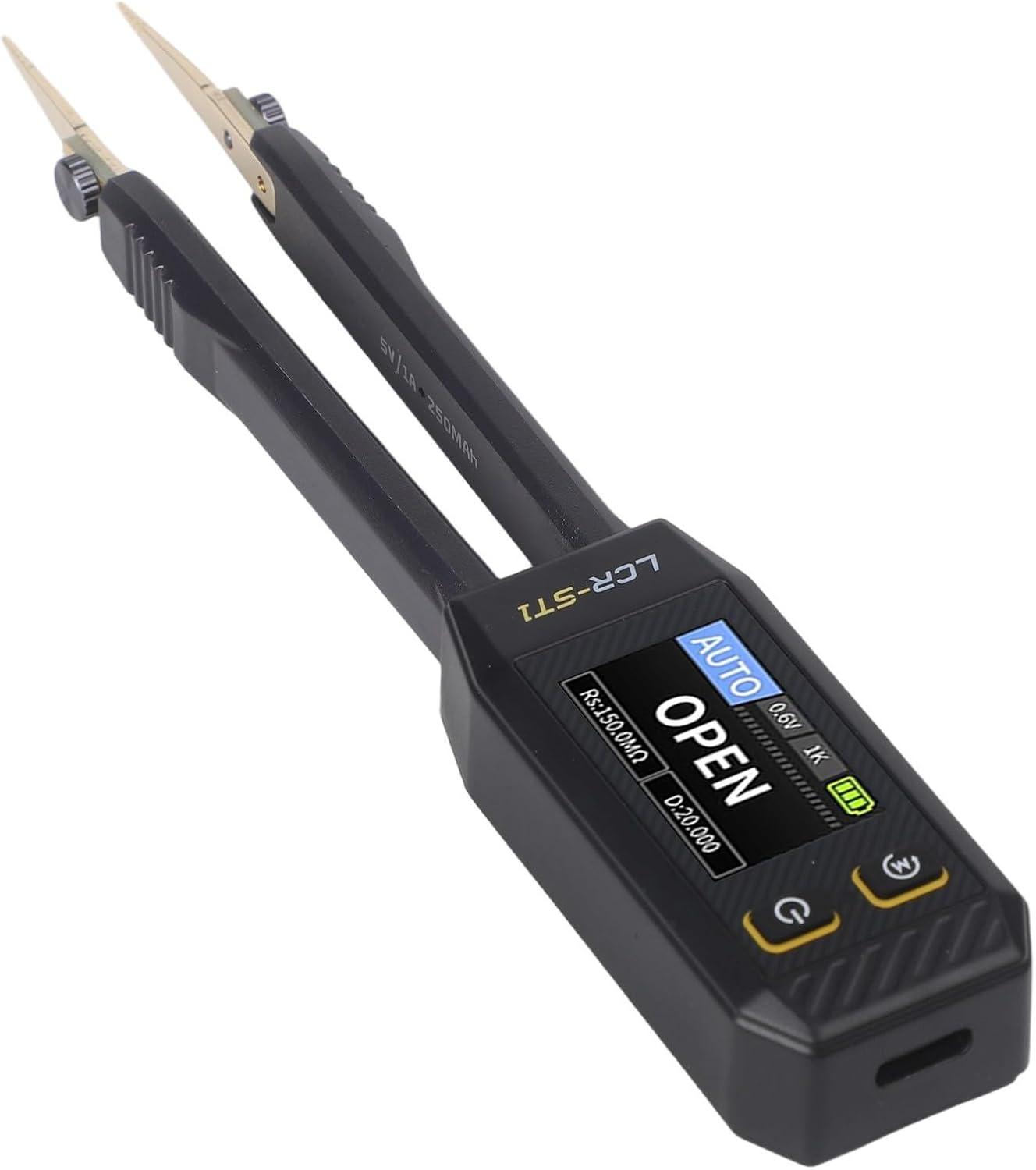 LCR-ST1 Digital Tweezer LCR Meter with 1.14 Inch Color Display, Auto ID Component Tester for Electronics Repair