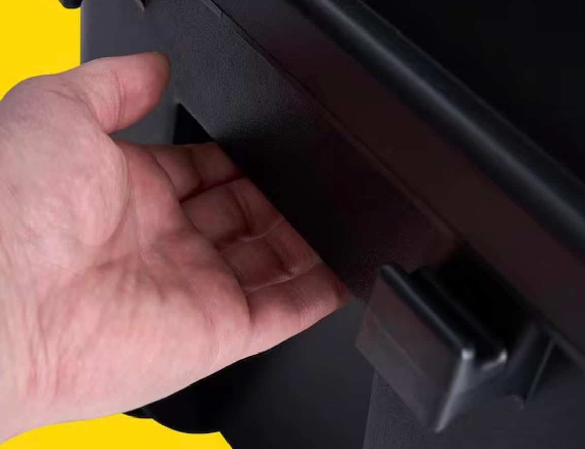 14 Gallon Plastic Storage Box in Black KC56198