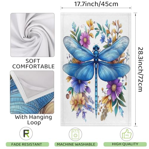 Torchons de cuisine anti trace microfibre douce vaisselle bleue - 3