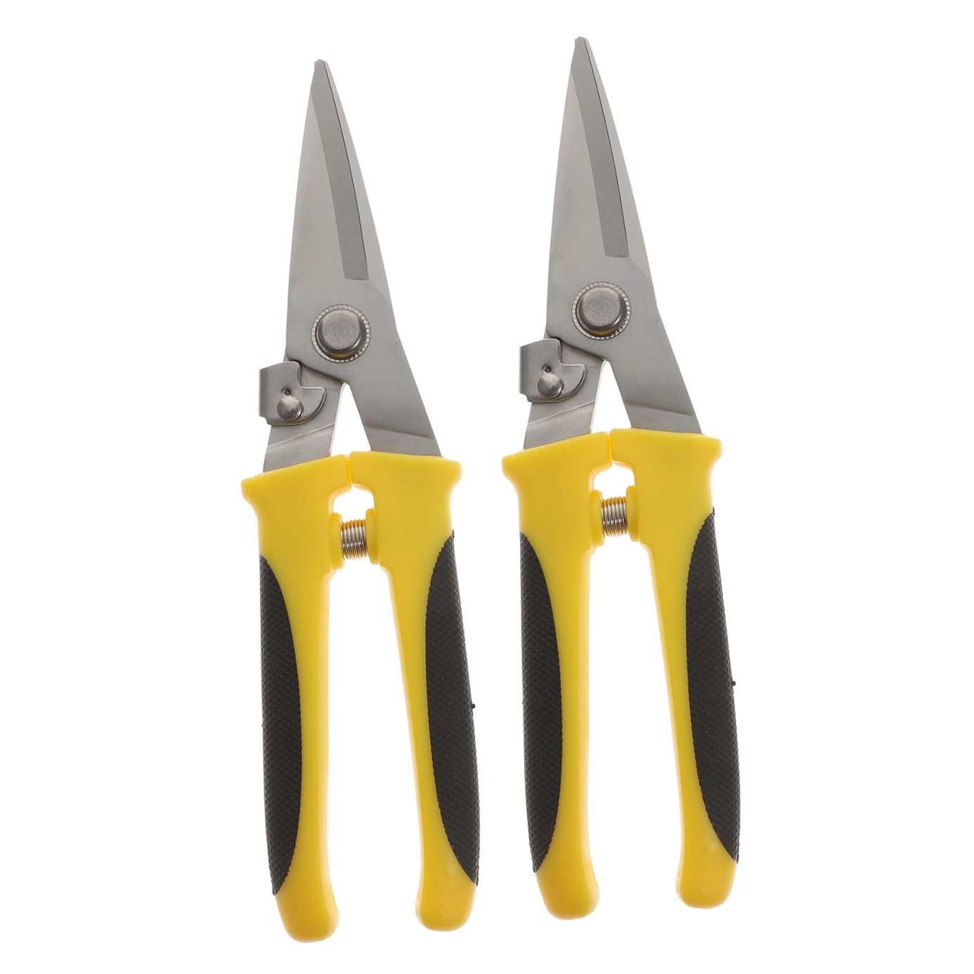 Tijeras De Metal Cortadoras De Chapa Metálica 2 Piezas Acero Inoxidable Resorte De Rebote Ergonómicas Para Construcción y Techos Uso Industrial