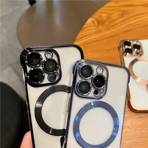 Étui de placage transparent haut de gamme pour iPhone 12 or - 5