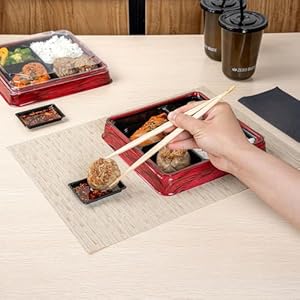 Restaurantware-Bento Tek 1 Ounce Sauce Dipping Dishes, 1000 Disposable Soy Sauce Plates - Rectangle, Stylish, Black Plastic Condiment Serving Trays, For Serving Dips, Vinegar, Wasabi, And More Restaurantware Bento Tek 1 Ounce Sauce Dipping Dishes 1000 Disposable Soy Sauce Plates Rectangle Stylish Black Plastic Condiment Serving Trays For Serving Dips Vinegar Wasabi And More