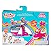 Kindi Kids Minis - Lippy Lulu's Scooter - Collectible Vehicle and Posable Bobble Head Figurine 2pc