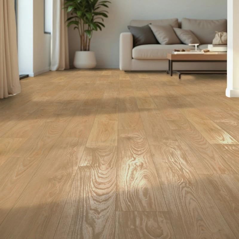Suelo Laminado | AC6 | 10mm | Colección Fiori | Resistencia al Agua y Humedad 72h | Tarima Flotante Instalación en Click (Roble Dalias, 1 Caja - 1.67 m²)