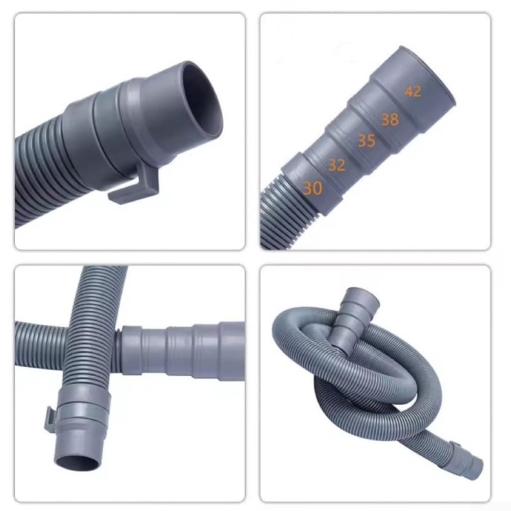 Tubo di scarico per camper, per camper, tubo di scarico per camper e camper, sistema idraulico di ricambio (tubo dell'acqua + morsetto)