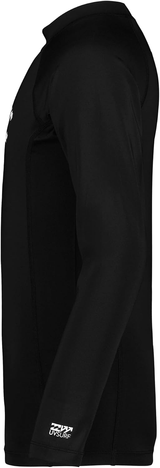 Billabong Boys' Arch Performance Fit Long Sleeve Rashguard Shirt with UPF 50+ Sun Protection, Coastal Blue Arch