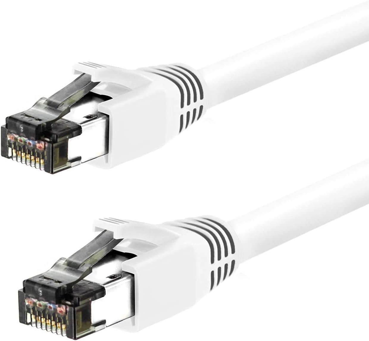 Nippon Labs Cat 8 Ethernet Cable 0.5 feet – Blue| 2GHz, 40G, 24AWG, S/FTP – Shielded Latest 40Gbps 2000Mhz SFTP Patch Cord, Heavy Duty High Speed Cat8 LAN Network RJ45 Cable- in Wall, Outdoor : Electronics