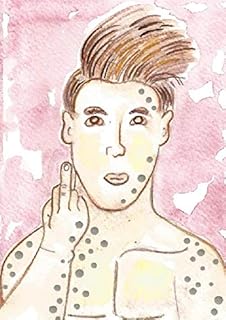 Gag Gift Art"Fuck Boy" Painting Original 5 x 7" fuckboi portrait fuck boy asshole jerk player sex only humorous paintings humor artwork funny fuck you PUA pick up artists turds asshats StickyKitties