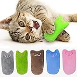 ZZJBGS 5Pcs Catnip Toy, Cat Chew Toy Bite Resistant Catnip Toys for Cats,Catnip Filled Cartoon Mice