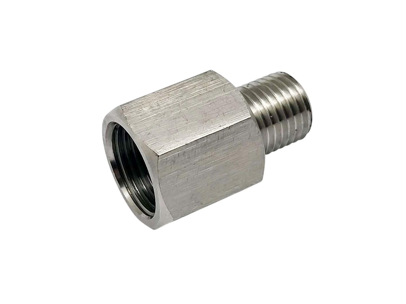Adaptador BSP 1/8 a NPT 1/2 Autobahn88 de acero inoxidable para mangueras