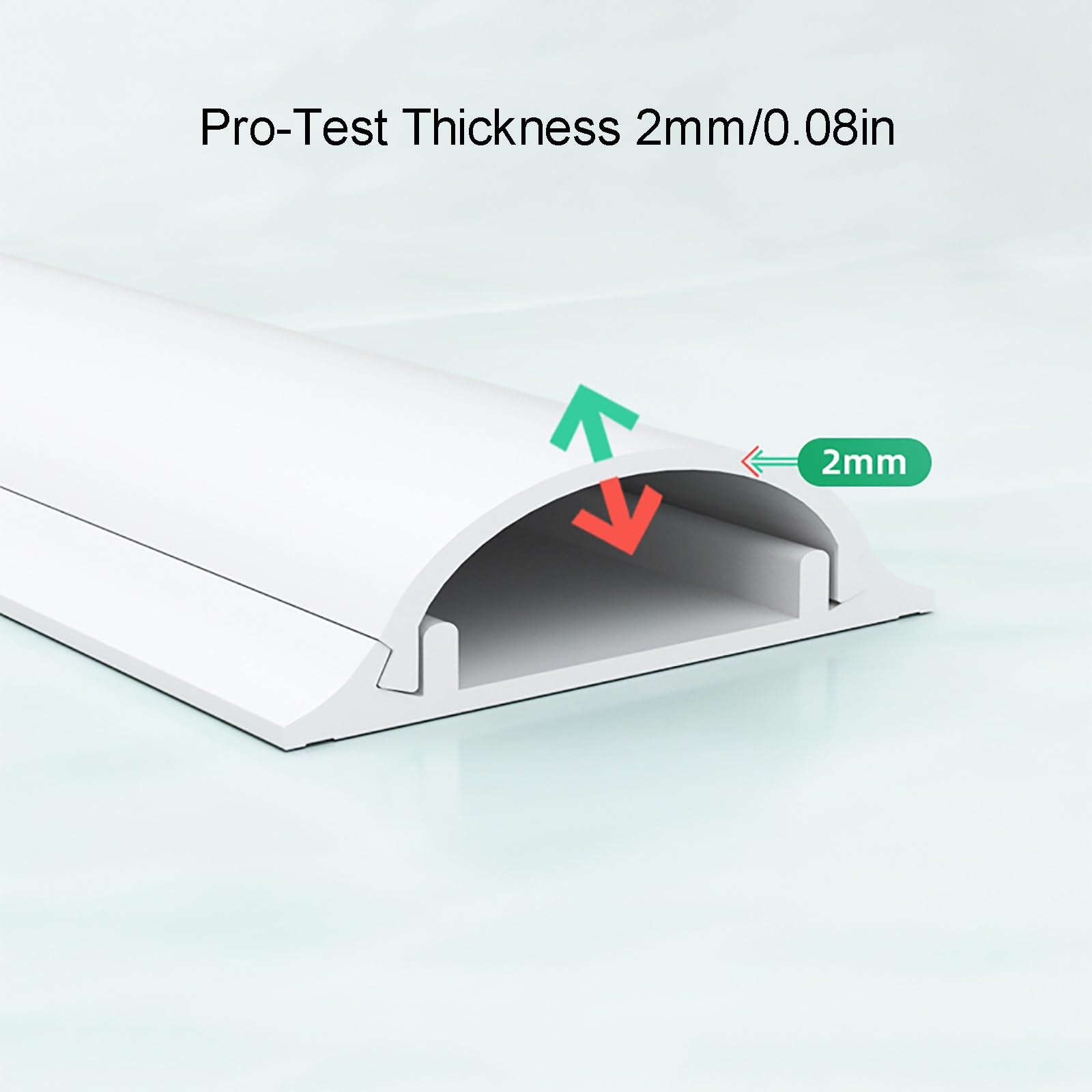 Protector de Cables para Suelo 3M, Pasacables Suelo, Canal para Cubrir Cables, para el Hogar y la Oficina