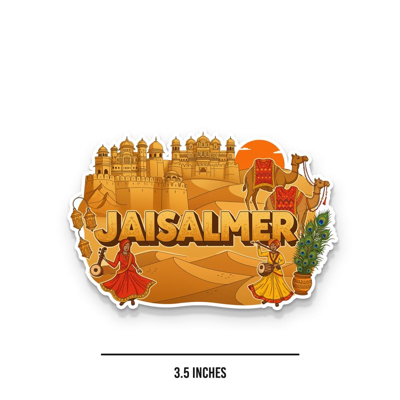 Image of Jaisalmer (1) Fridge Magnets, Glossy Finish, Stylish Magnet for Fridge, Wardrobe & Metal Surfaces