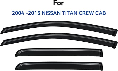 Miniatura 346 de Visores protectores de lluvia para ventana, deflectores de viento de canal exterior