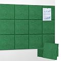 UMIACOUSTICS 12 PCS Acoustic Panels,11.8" x 11.8" x 0.35" Sound Proof Wall Panels, Sound Absorbing Panels and Cork Board for Office, Studio, Home Theater, Deep Green