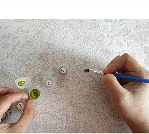 DIY Malen Nach Zahlen Ölgemälde,Erwachsene Malen Nach Zahlen Kits, Fahrrad Vor Der Tür Acryl Färbung Kinder Handgemalte… – Bild 2