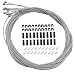 BlueSunshine 10 Pcs 1.8m Length Bike Replaceable Cycling Shifter Cable Set, Package includes: 10 x bike replaceable shifter cables, 20 x ferrules, 20 x cable end caps, 20 x C-clips buckle
