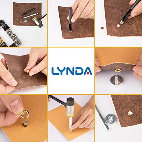 4 Colors Grommets Kit 400 Sets 1/4 Inch, Lynda Metal Eyelets With 3 Pieces Installation Tools For Craft Making,Repair And Decoration... #TOP4