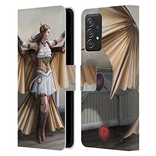 Étui Samsung Galaxy A53 5G Anne Stokes Aviateur Steampunk en cuir