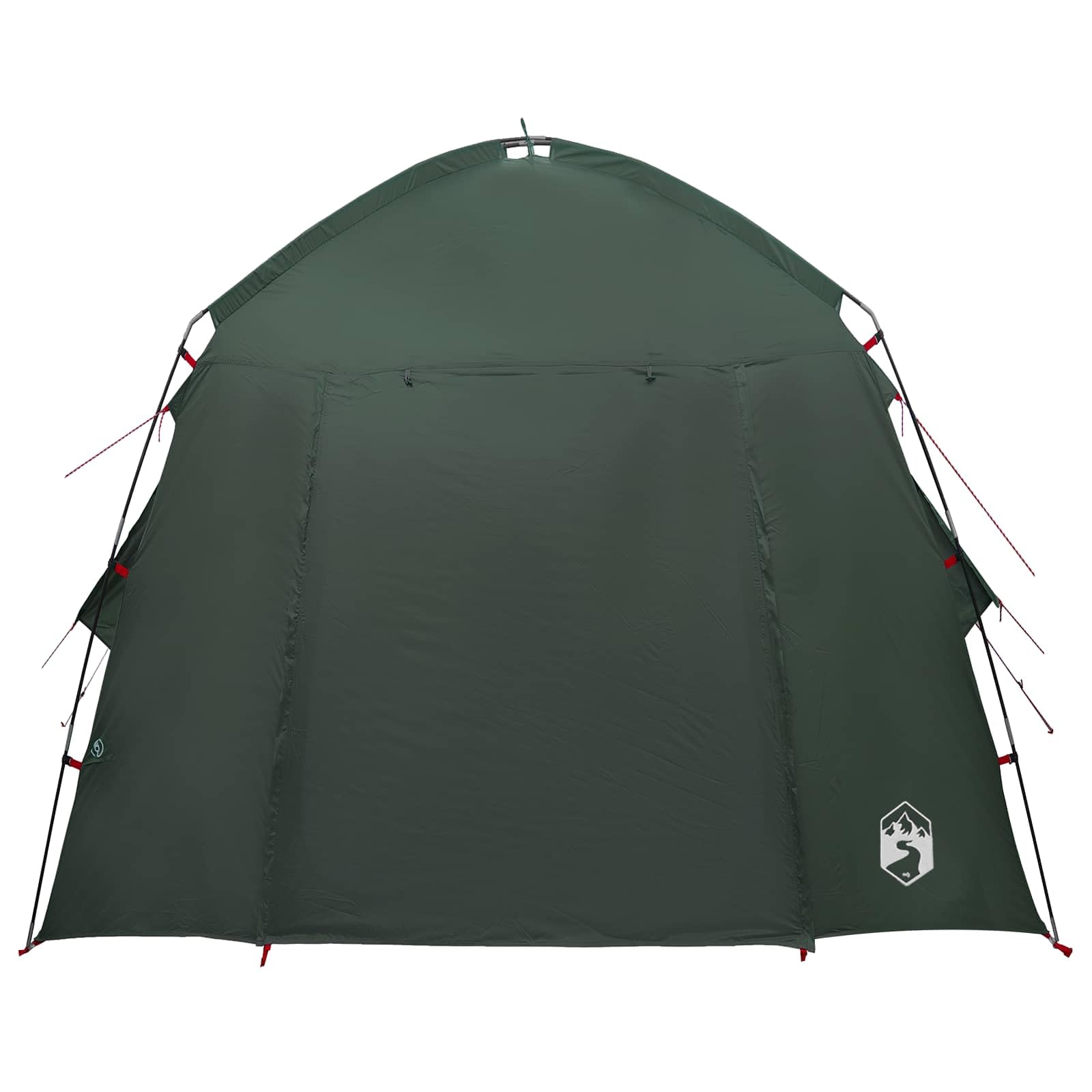 Hütten-Zelt Cabin Zelt Olivegrün aus Polyester 210 x 210 x 138 cm für Camping Familie, Outdoor Event, wasserdicht und mit Luftöffnung
