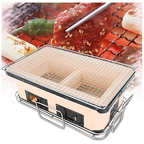 Buy Helikim Table Top Japanese Yakiniku Yakitori Charcoal Grill, Traditional Earthware Barbecue