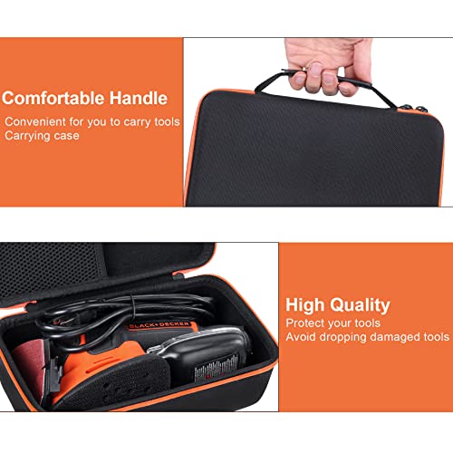 Aenllosi Hard Carrying Case Replacement For Black+Decker Mouse Detail Sander, Compact Detail Bdems600(Only Case) #TOP5