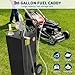 Heavy-Duty Portable Fuel Caddy 30 Gallon – Manual Transfer Pump & 2 Wheels – Gasoline & Fuel Storage Tank for Cars, Lawn Mowers, ATVs, Boats – Reliable Outdoor Fuel Container.(Black)