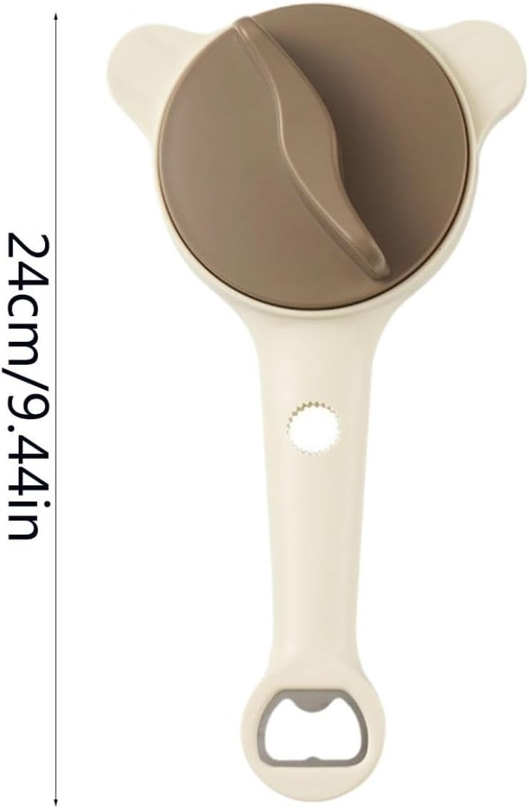 4 in 1 Multi-Purpose Jar Opener, Adjustable Stainless Steel Jar Opener, Multi-Functional Manual Can Opener with An Ergonomic Handle for Jars Cans Wine Bottles (3)